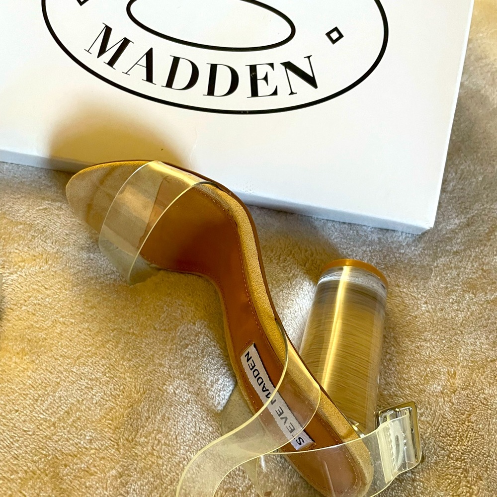 Women Steve Madden Women’s Clear Dress Sandal.